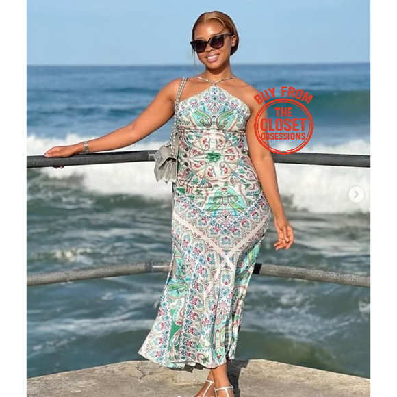 RARE!!! MANGO BLOGGER FAVE!!! Linen Blend Maxi Dress NWT - Picture 12 of 16